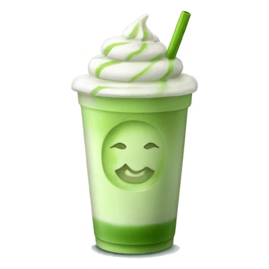 A yummy iced matcha latte sticker