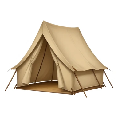 An open tent  sticker