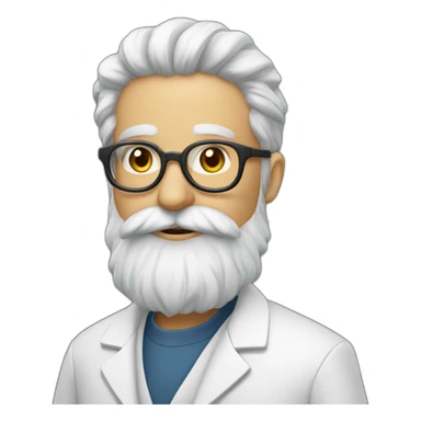 scientist-with-beard-with-owl sticker