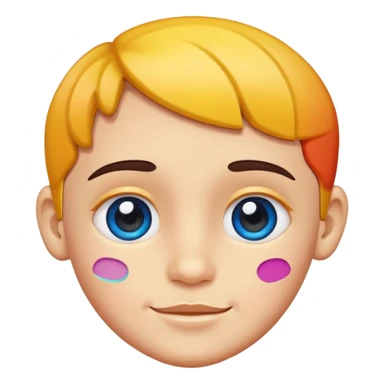 puzzle piece forming a child’s face sticker