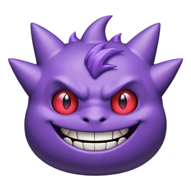 gengar from pokemon cute sticker