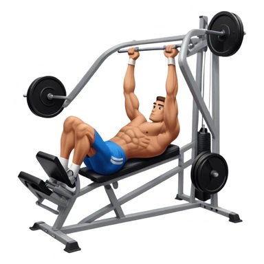 guy how to use a leg press machine sticker