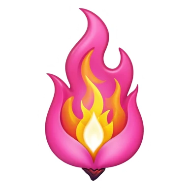 Full Pink flame  sticker