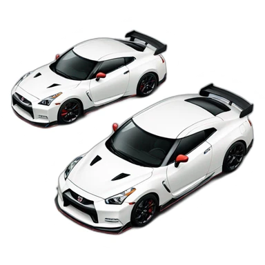 White Nissan Nismo sticker
