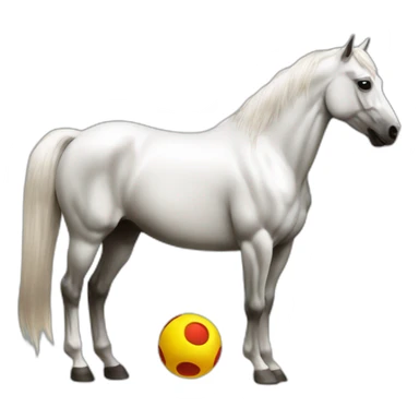 Horse with disc ball mirror texture  sticker