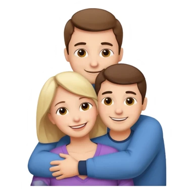 abrazar a mi papa mama sticker