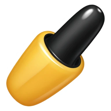 💅🏻generate the same emoji but with black colour nailpaint sticker