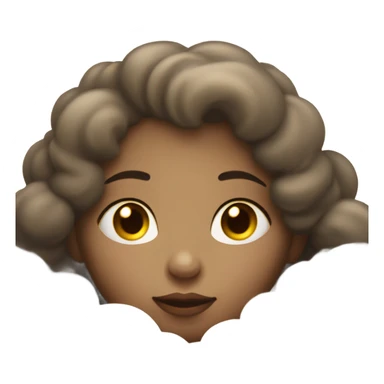 Girl dreaming on a cloud sticker