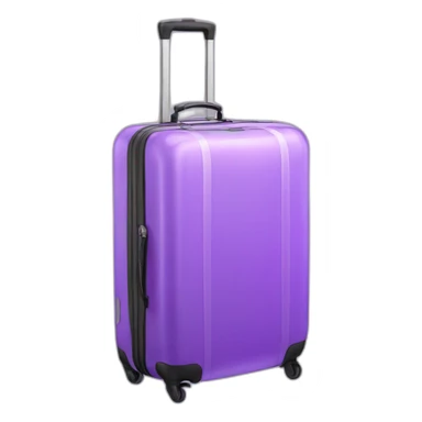 luggage purple transparent see-through sticker