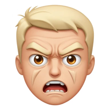 crashing out, angry, eye twitching  sticker