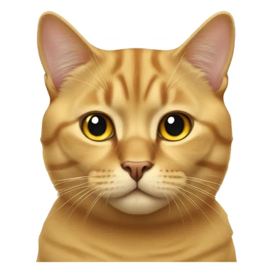 Golden British cat sticker