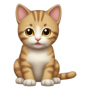 cat cute baby doing software sticker