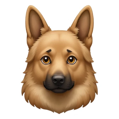 sand colored german shepard sticker