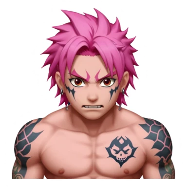 Akaza Demon from Demon Slayer Anime  sticker