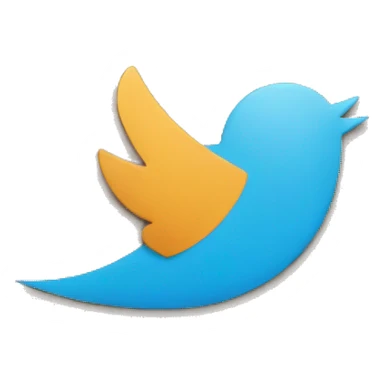 Twitter logo sticker