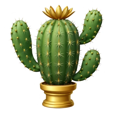 golf trophy shaped like cactus sticker