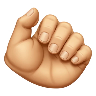 back of veiny fist rearview sticker