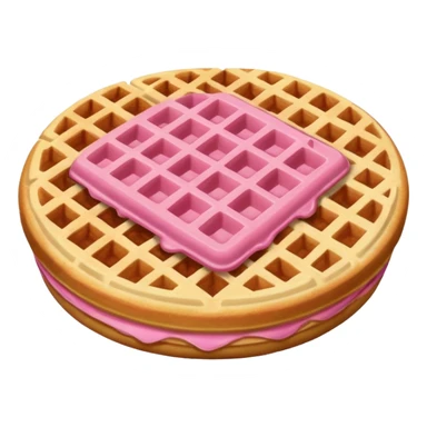 color pink waffle sticker