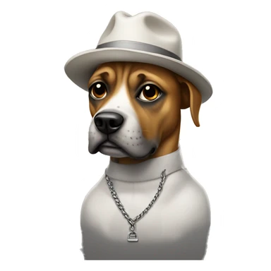 Gangster dog sticker