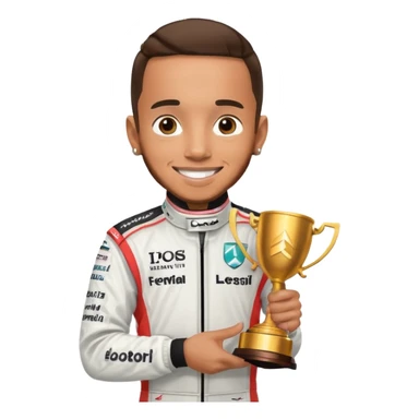 make me a emoji of lewis hamilton of his 7th win iconic pic sticker