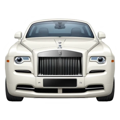 White Rolls Royce sticker