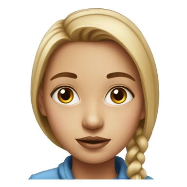 realistic portrait of a girl sticker