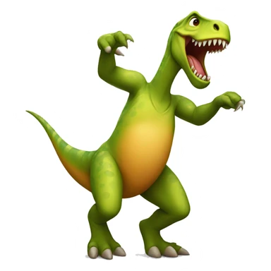 Dancing dinosaur  sticker