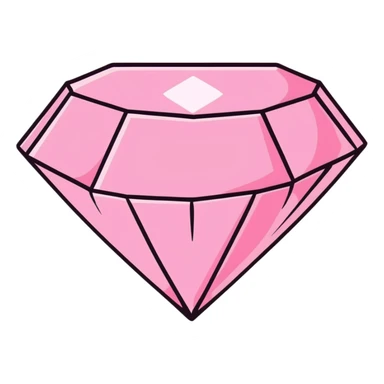pink diamond gemstone sticker