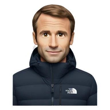 Macron en the north face  sticker