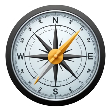Minimalistic flat vector icon, iOS style, thin black contour on white background. Geometric compass and protractor overlapping. No text, no shadows sticker
