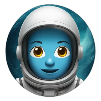 Un astronaute dans l'espace  sticker