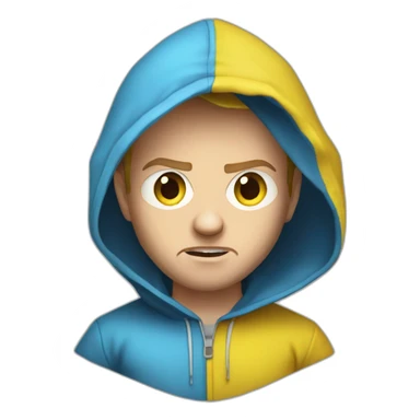 Young Jesse Pinkman angry yellow hood sticker