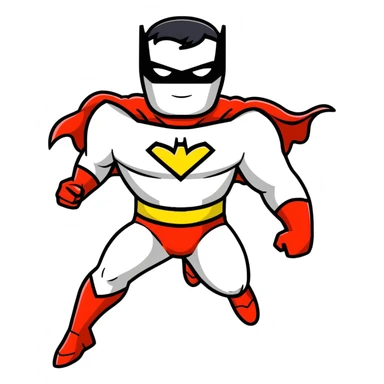 superhero transforming into robot form sticker