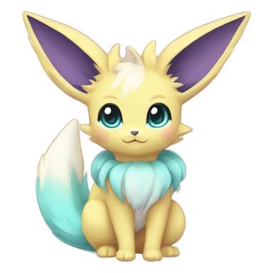 Kawaii Pastel Eeveelution-Cute-Pokémon-fusion full body sticker