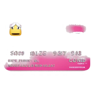 Pink costco card sticker