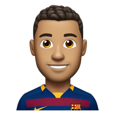 Ronaldo avec le maillot du barça  sticker