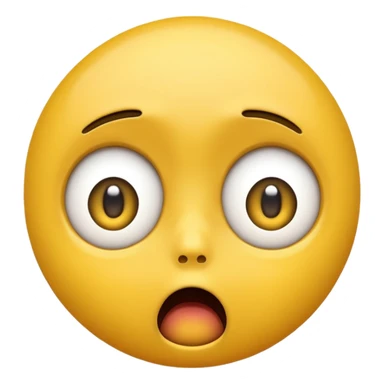 yellow emoji face shocked and scared sticker