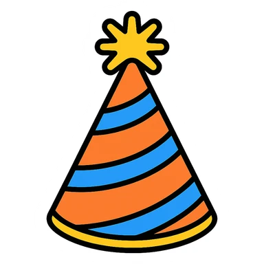 party hat sticker