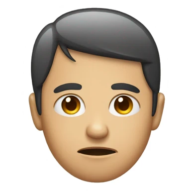 Person frowning with tears  sticker