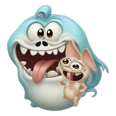 Ren and stimpy sticker