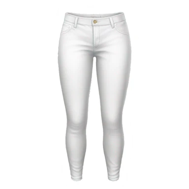 Realistic pair of white jegging pants.  sticker