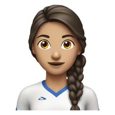 beautiful brunette doing sports sticker