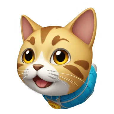 Gato volador sticker