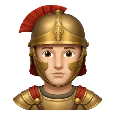 roman soldier head, classic roman helmet with cheek guards sticker