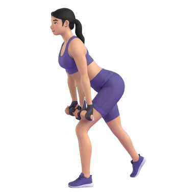 person doing lunges leg workout sticker