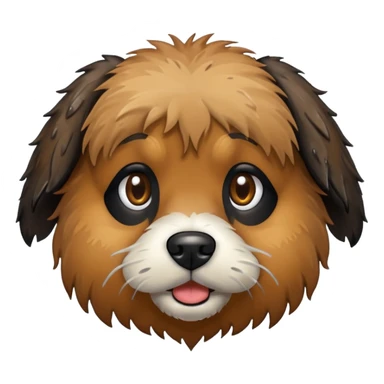 dog in a diress sticker