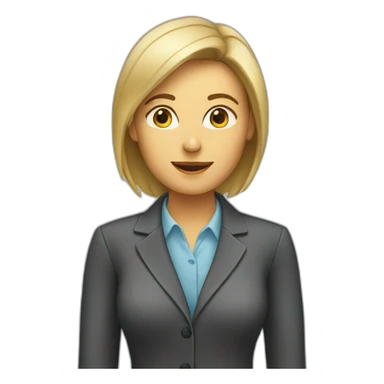 women employee sticker