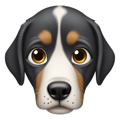 Perro con cicatrice en el ojo sticker