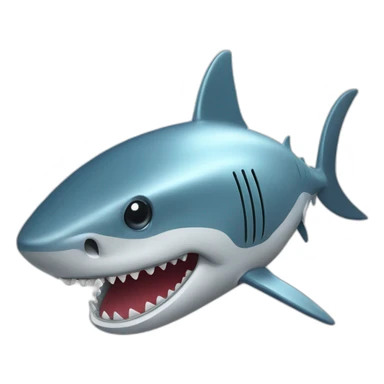 Robot sur requin sticker