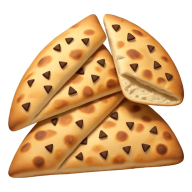 naan bread cut in triangles sticker